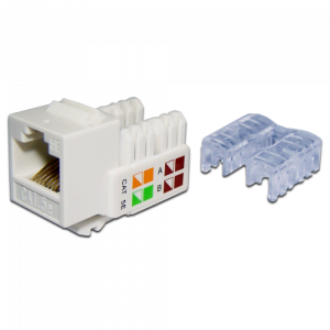 Модуль RJ45, кат.5е, белый